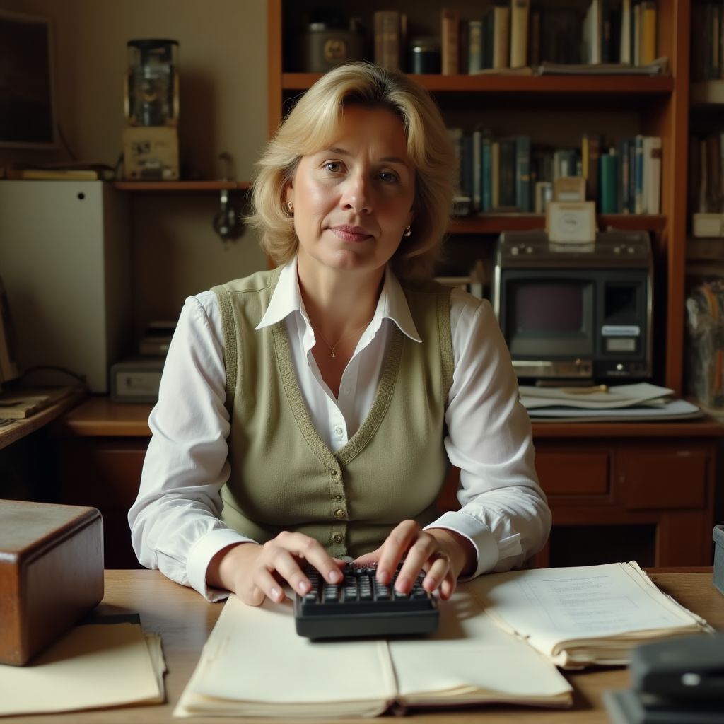 Fondatoarea ContaExpert în primul birou